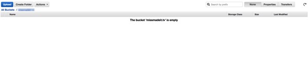 S3 Management Console empty bucket old design