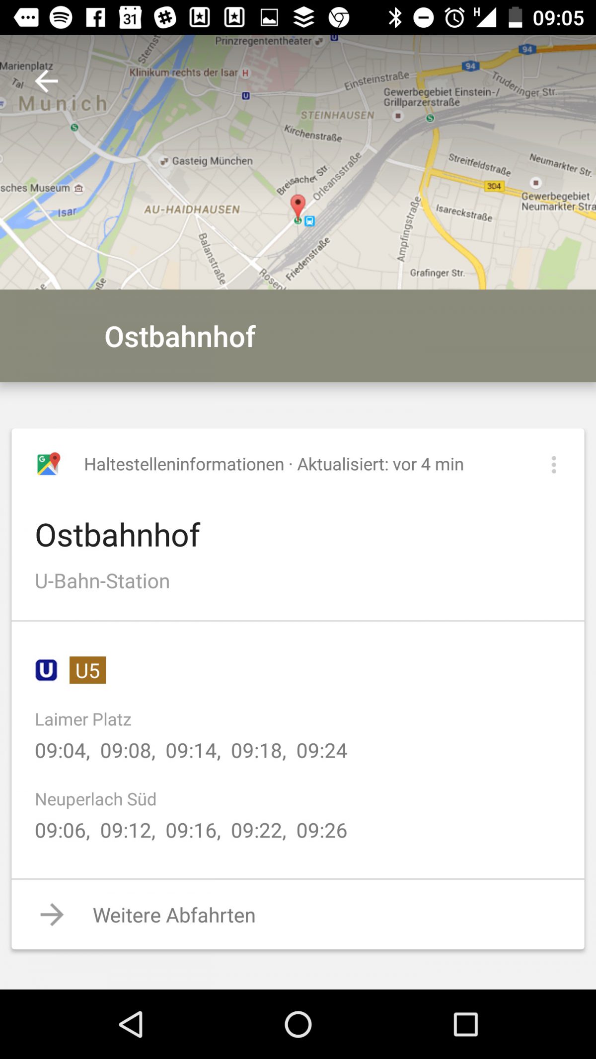 Screenshot-Google-Now-Ostbahnhof-U4U5